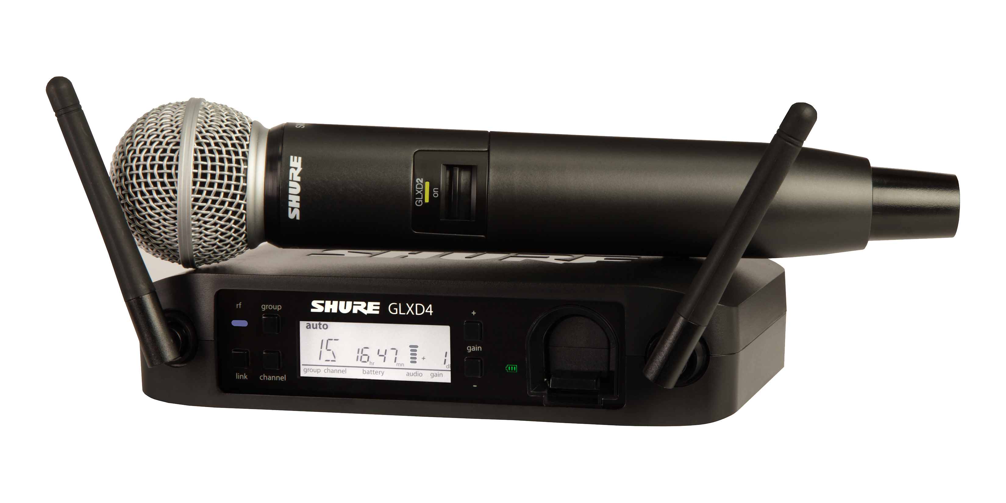 Shure Glxd24 Sm58 Vocal System W Glxd4 Wireless Receiver Glxd2 Handhel Tone Shop Guitars