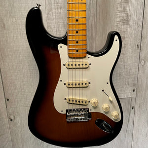Used Fender Eric Johnson Virginia Strat 2-Tone Sunburst w/case TSS392