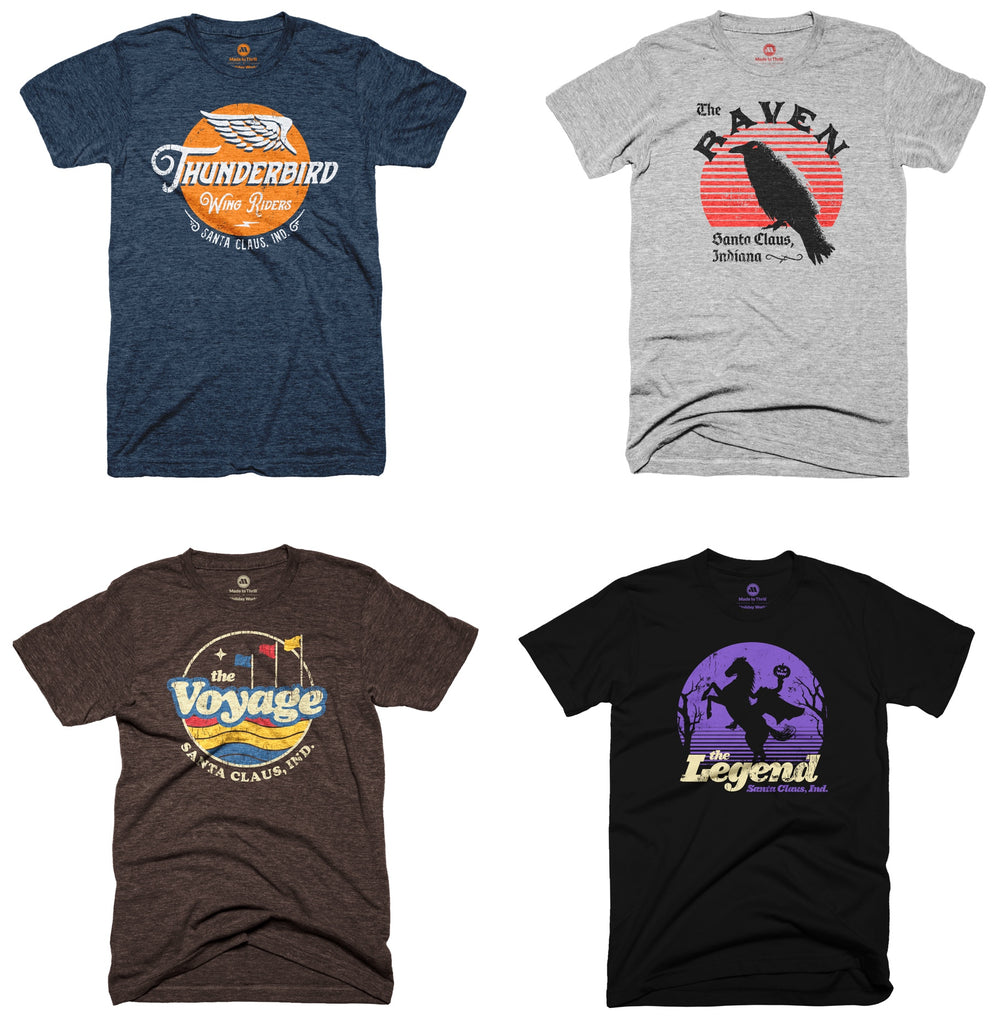 Holiday World Retro tee series