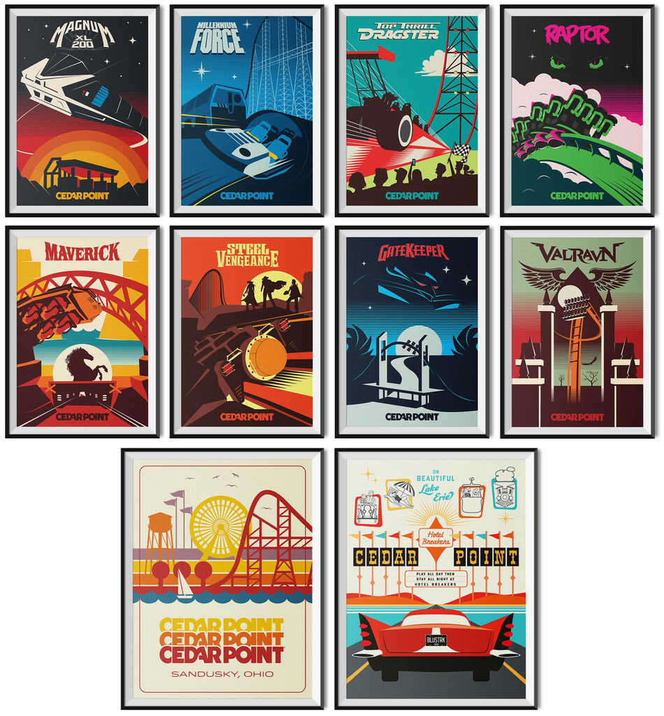 Made to Thrill x Cedar Point Poster Collection