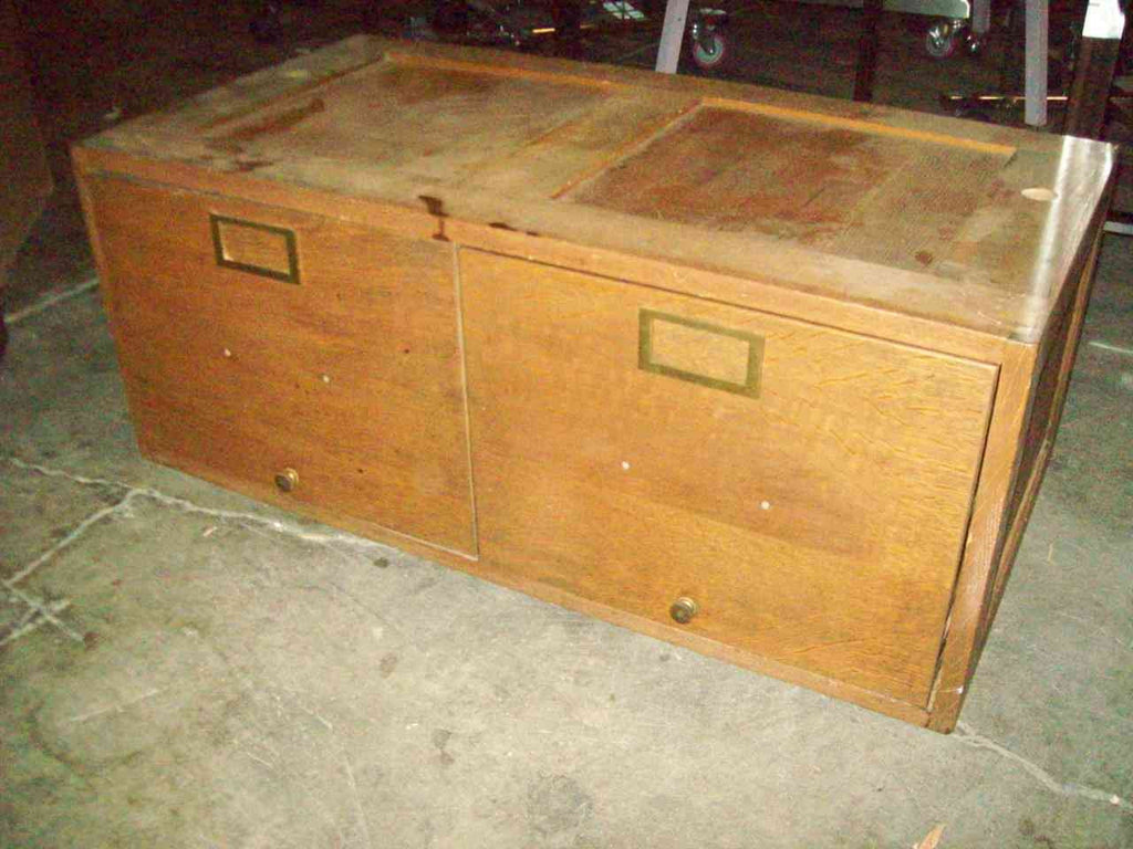 Tiger Oak Desk Top File Cabinet 2 Drawer 19438 Amazingfindsanderson