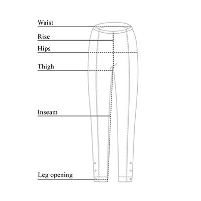 Aida Lycra Fleece Lined Legging Size Chart 