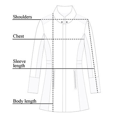 Travel City Slick Jacket Size Chart