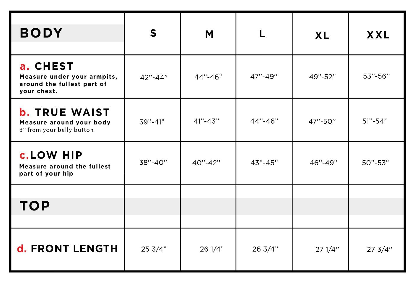 Daniel Men's Denim-Style Jacket Size Chart – Anatomie