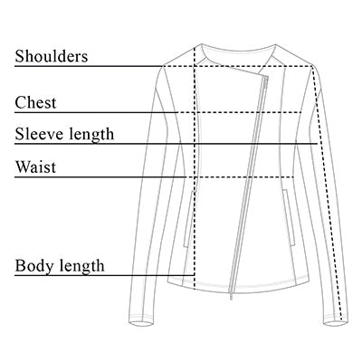 Sloane Mesh Moto Jacket Size Chart – Anatomie