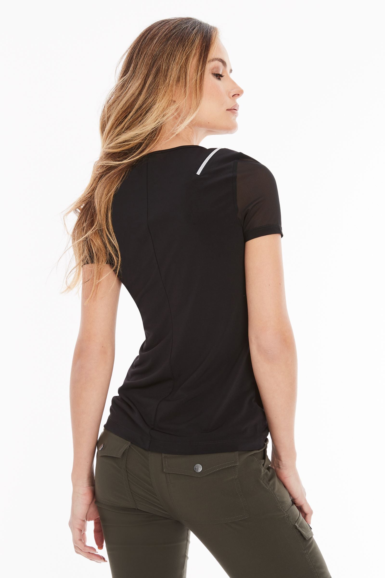 Zoey Shortsleeve Top with Zippers