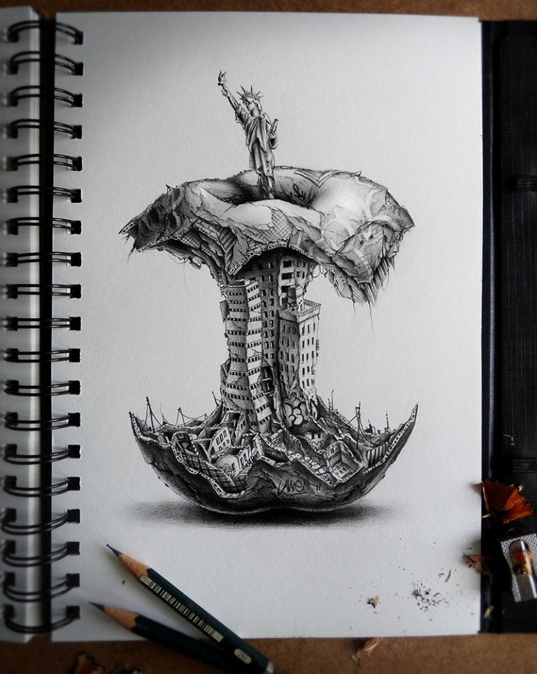 pencil graphite art