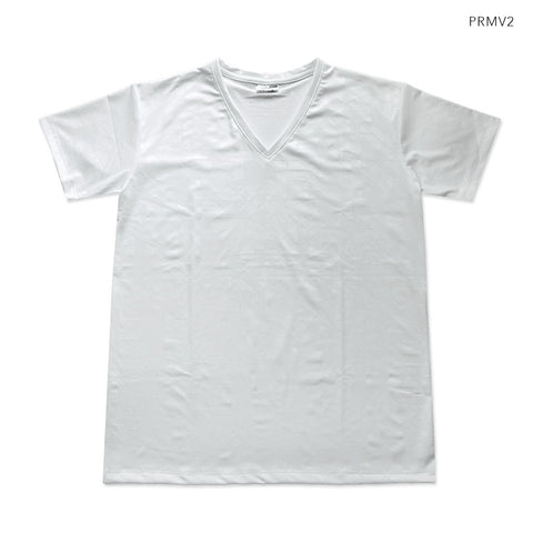 white v neck dri fit