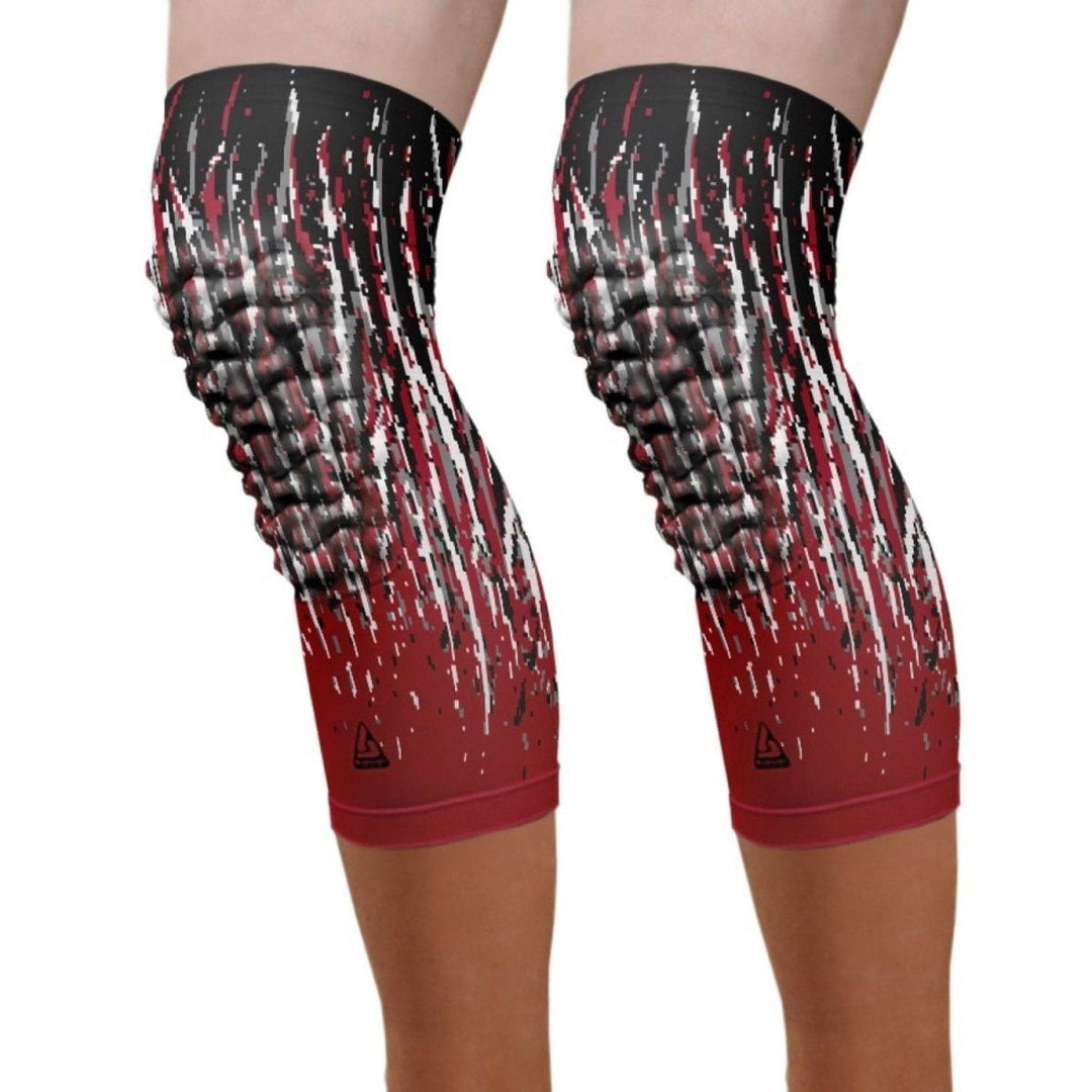 Pro-Fit Padded Knee Sleeve - Red (Knee) - B-Driven Sports