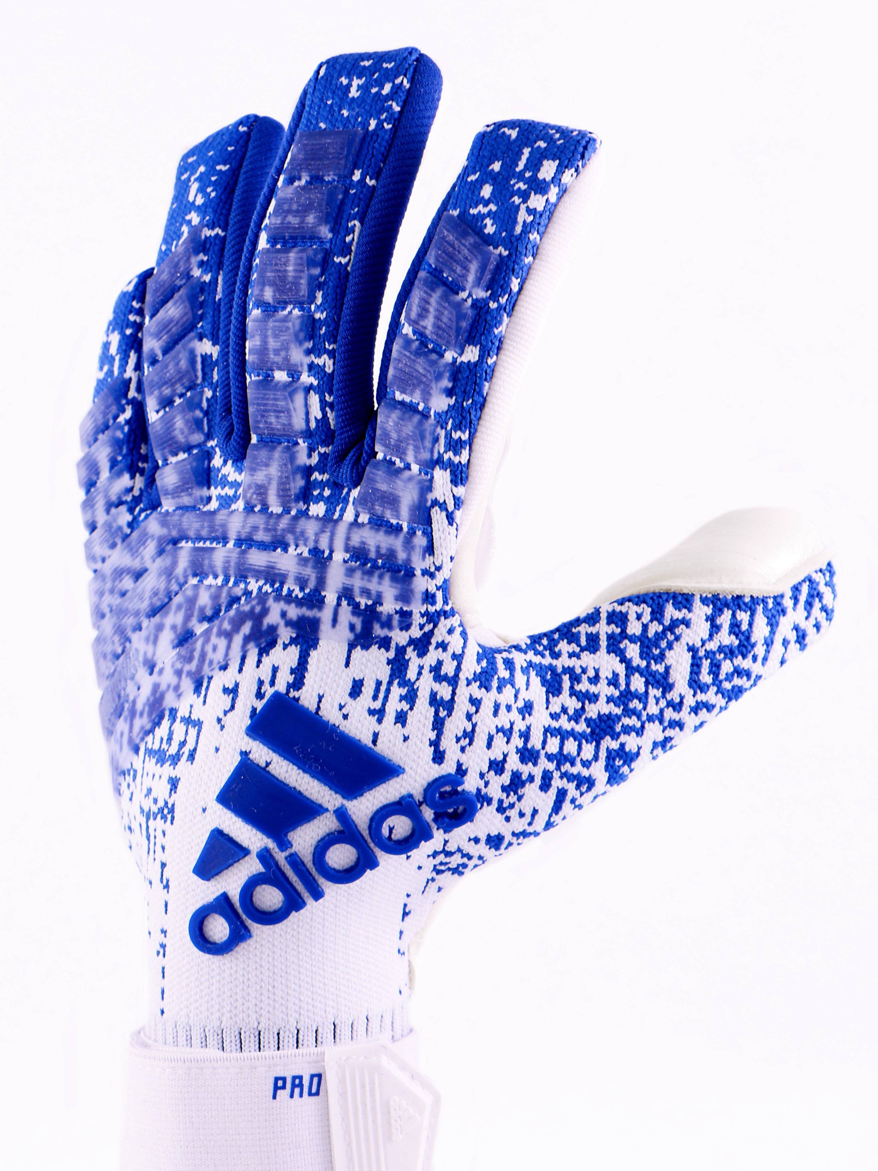 adidas Guantes azules Azul