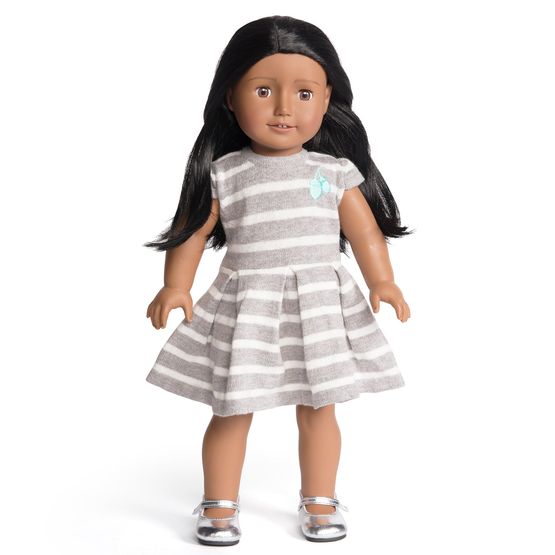 Florrie Doll 10 Dark Skin Black Hair Brown Eyes Doll