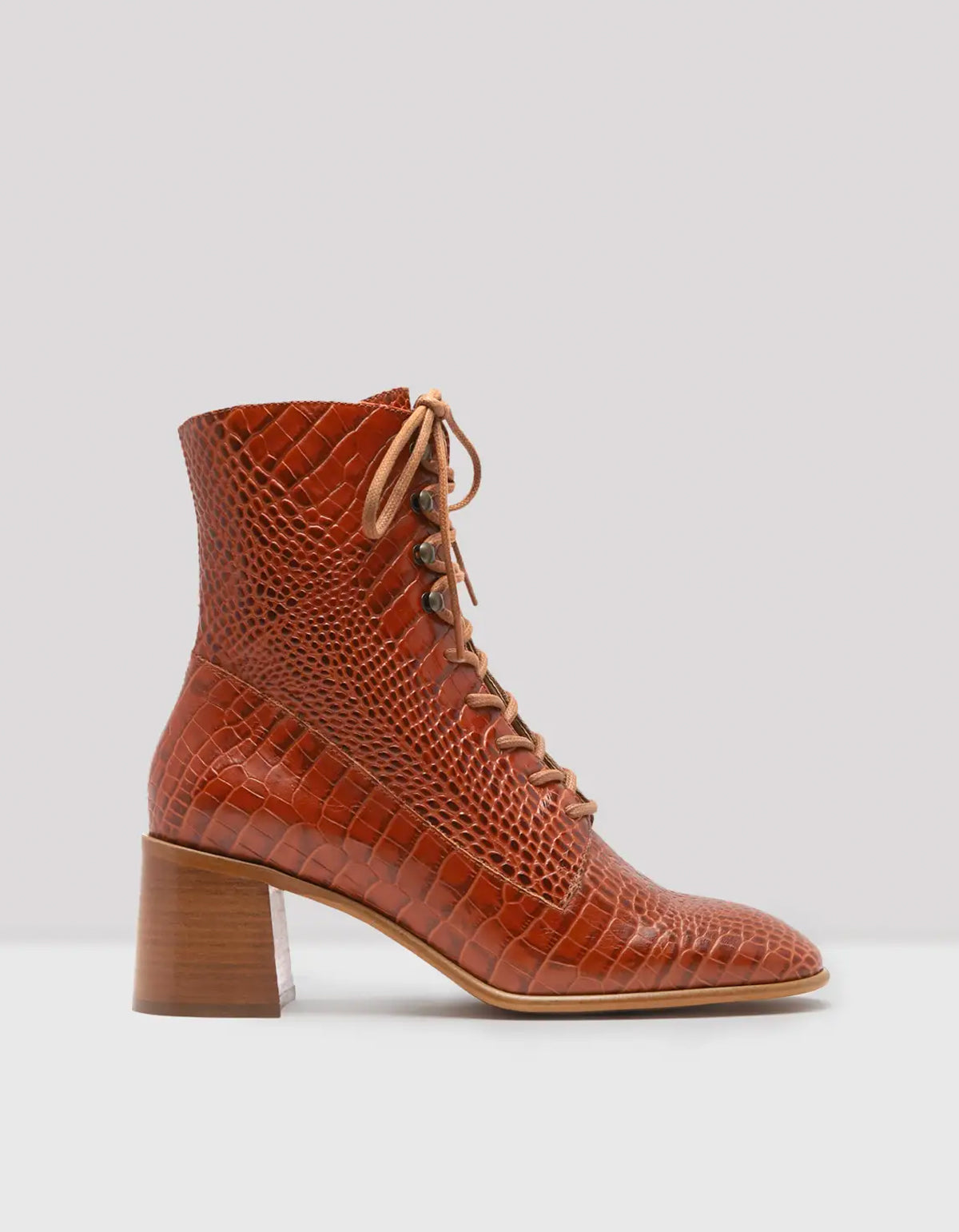 E8 by Miista Emma Lace-Up Boot in Burnt 