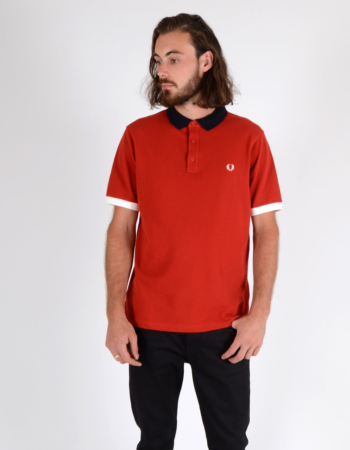 Fred Perry Colour Pop Pique Shirt Wallace Red – Still Life