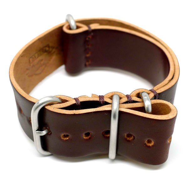 horween shell cordovan military watch band color 8