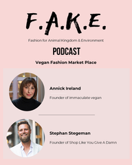 Podcast Vegan Fashion Marketplace immaculate vegan shop like you give a damn