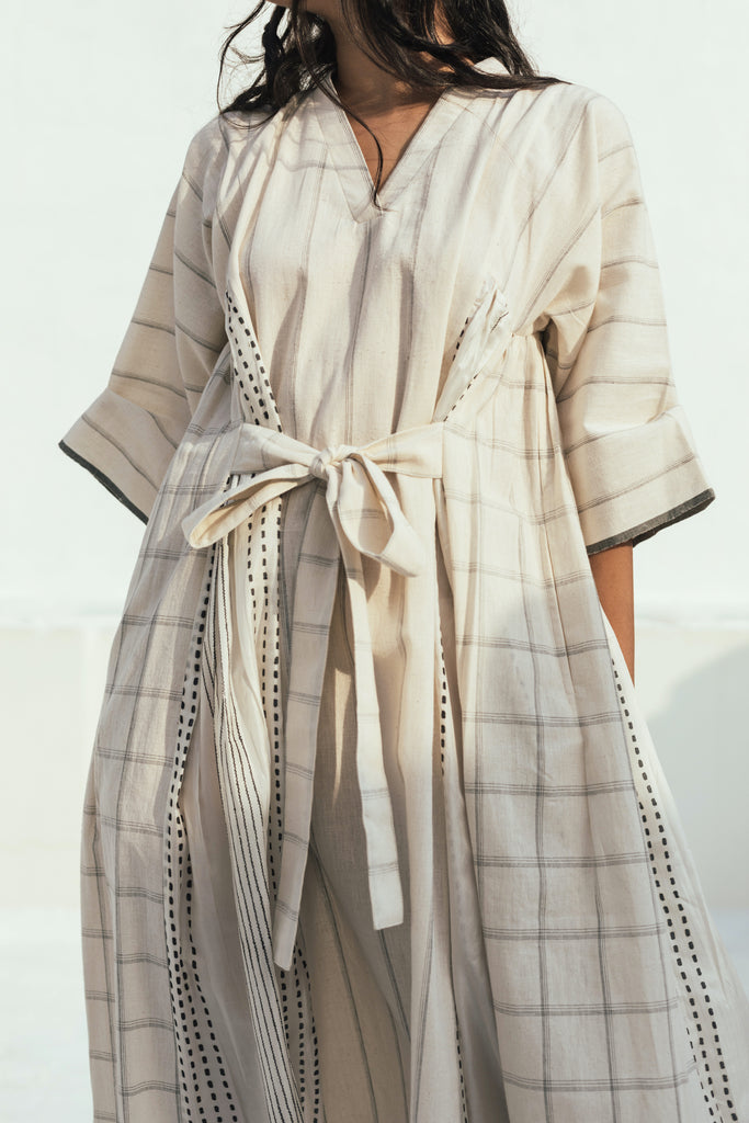 Handwoven choga dress – Itr by Khyati Pande