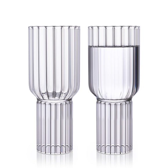Rayure Frosted Wine Glasses – Layers By FDG