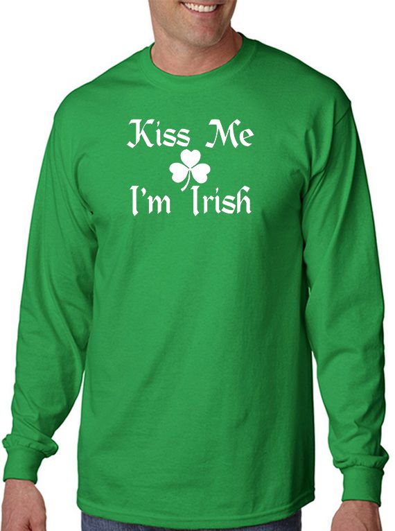 Kiss Me Im Irish T Shirt St Patricks Day T Shirt Designerteez 