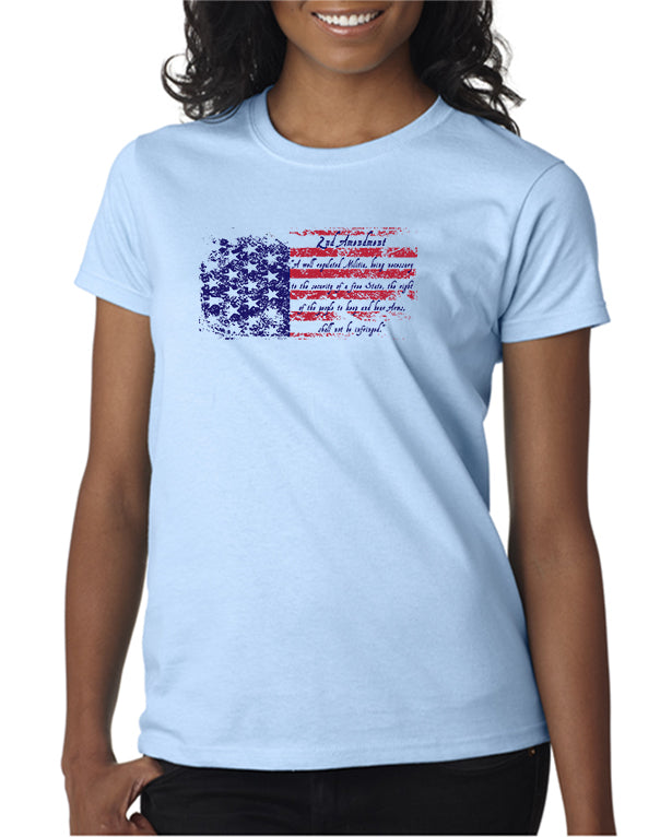 2nd Amendment Flag T-shirt – DesignerTeez