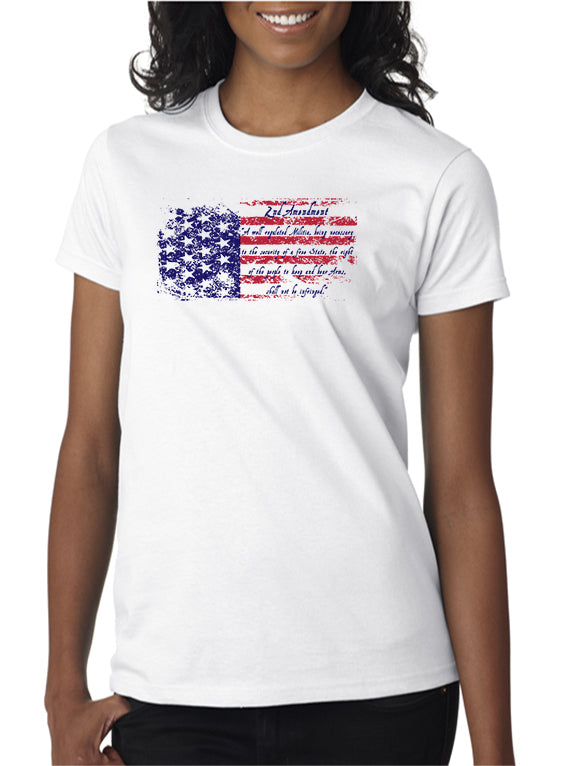 2nd Amendment Flag T-shirt – DesignerTeez