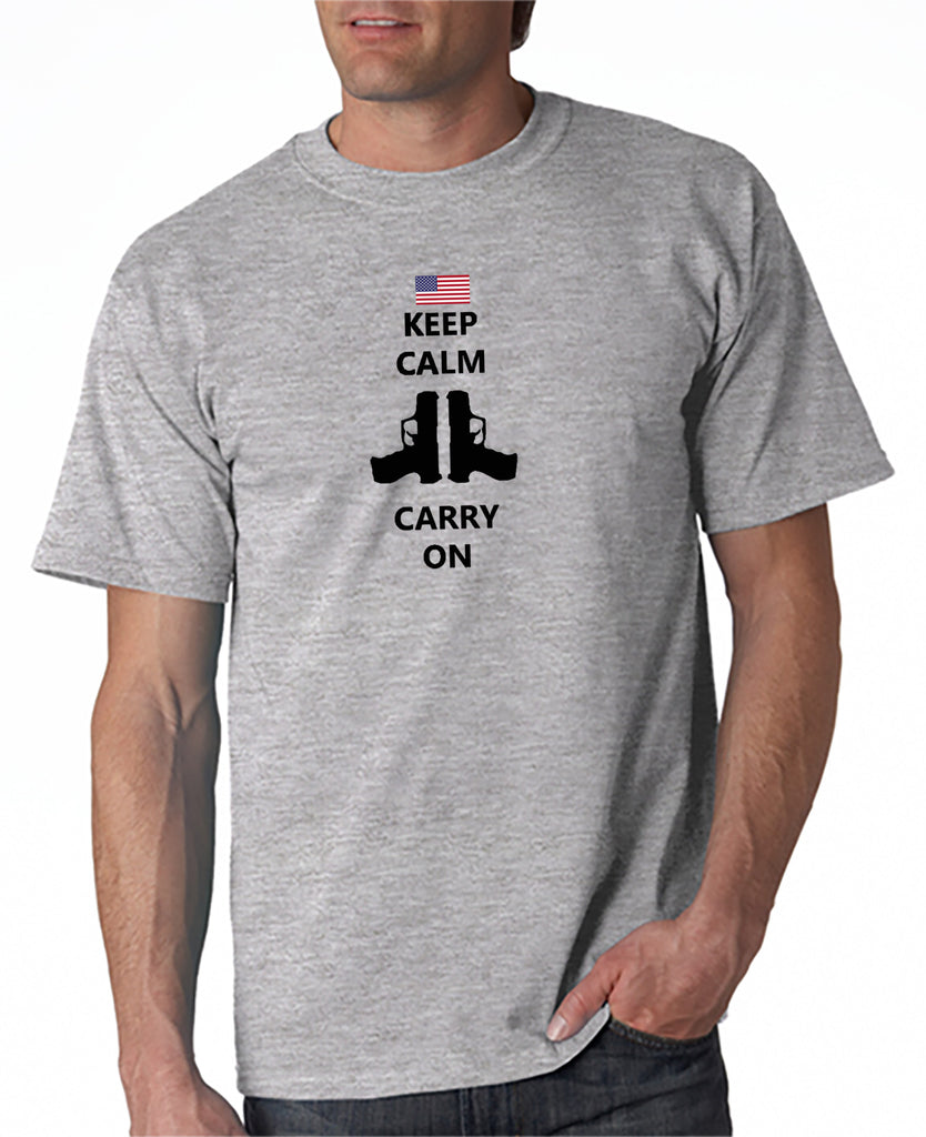 Keep Calm and Carry On Guns T-shirt – DesignerTeez