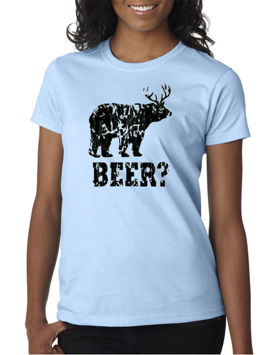 Bear Deer Beer T Shirt Drinking T Shirt Designerteez 