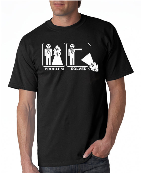 Problem Solved (Groom) T-shirt - Divorce Tee Shirt – DesignerTeez