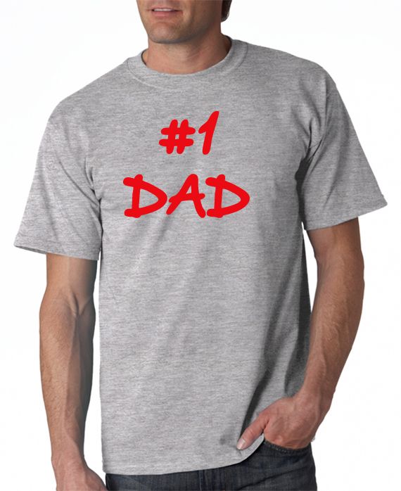 #1 Dad T-Shirt - Long Sleeve T-Shirt – DesignerTeez