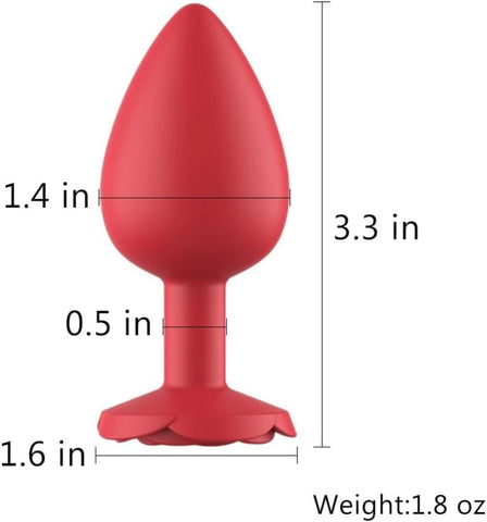 Rose Butt Plug Anal Training Toy