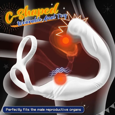 C-Shaped Wearable Prostate Massager