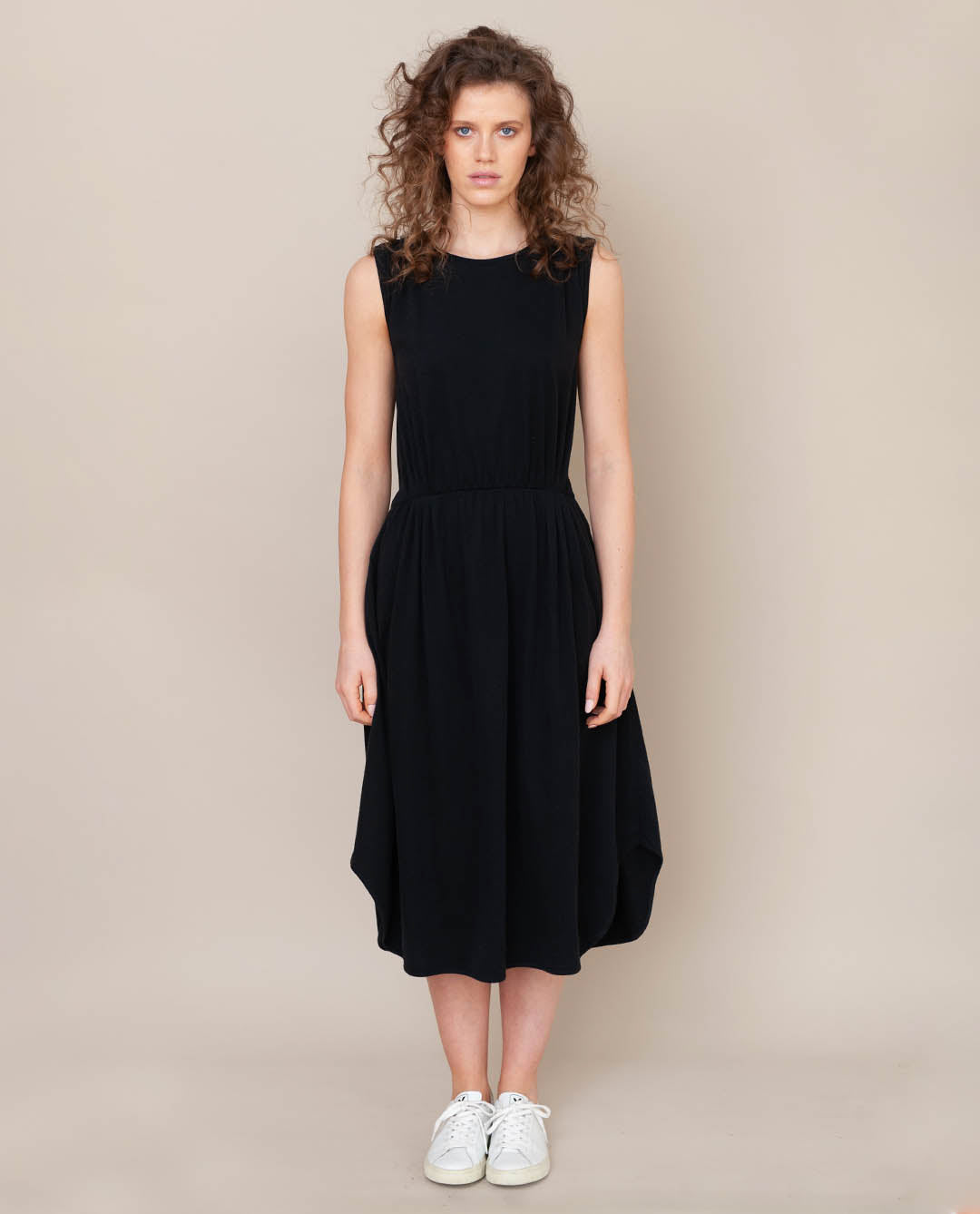 Mulberry Organic Cotton Dress In Black | Beaumont Organic
