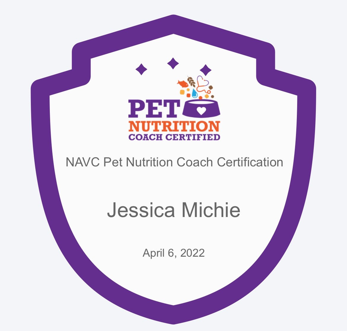 Pet Nutrition Badge