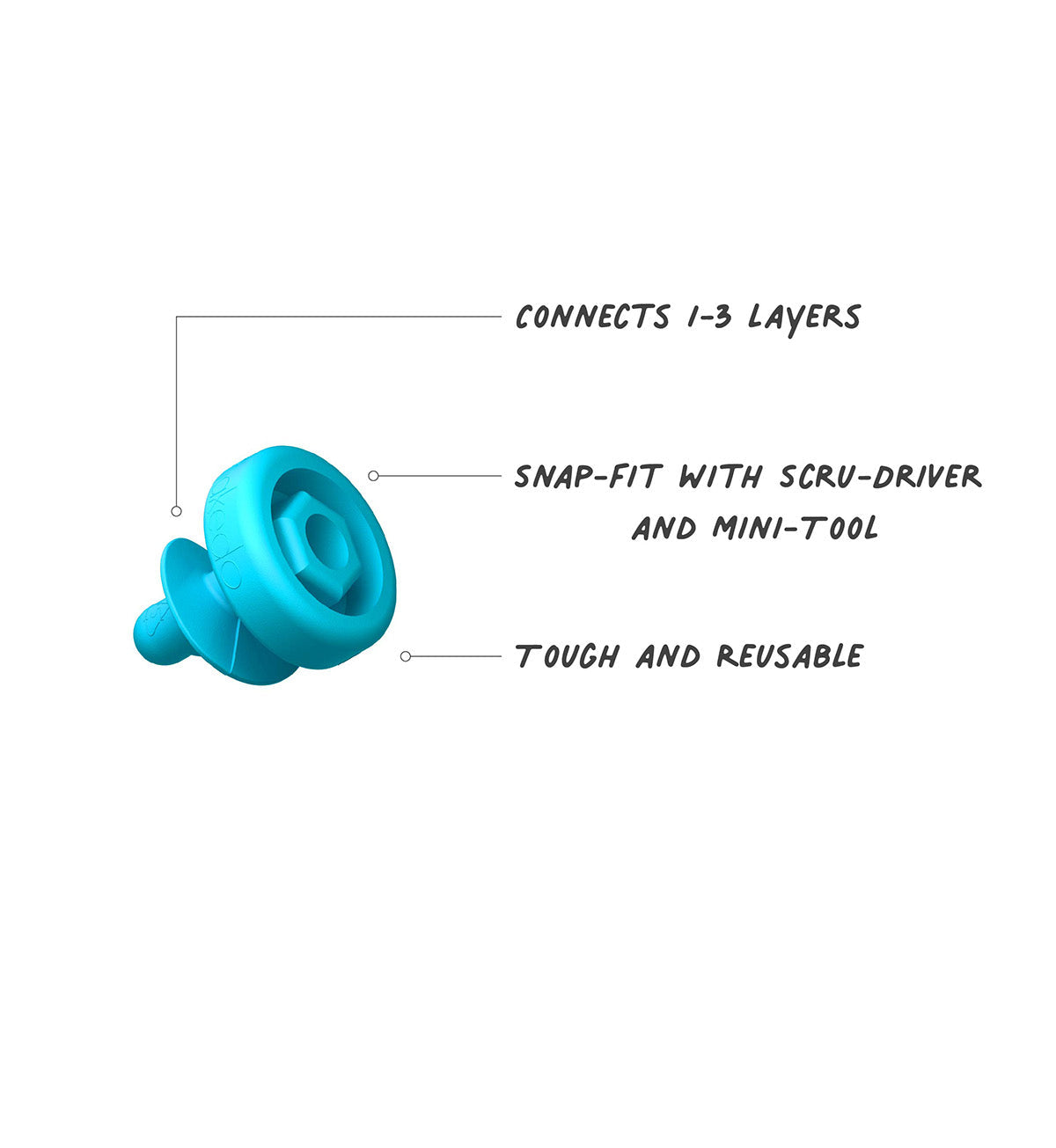 Makedo Scru connector with features Image