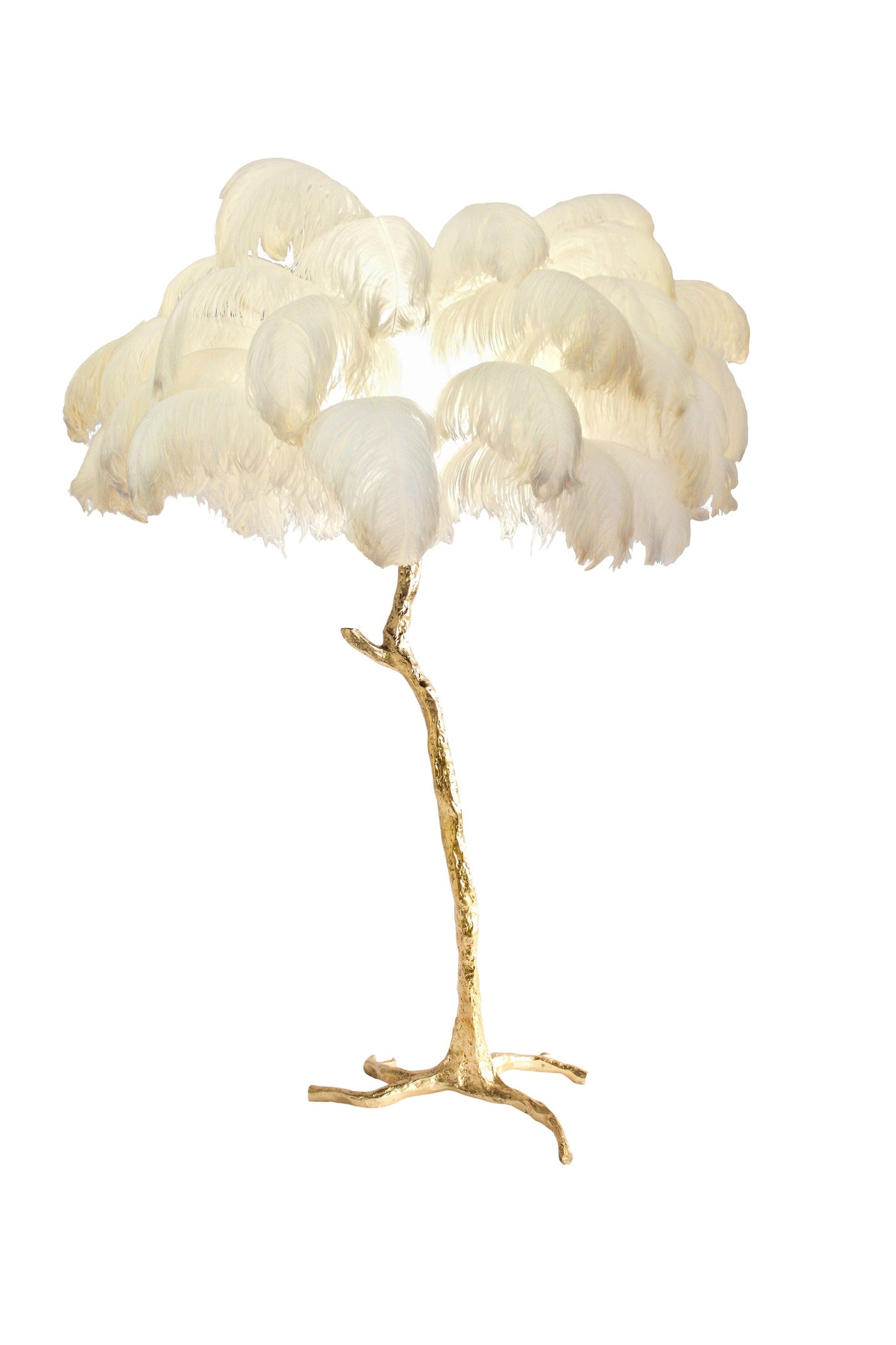 Ostrich Feather Lamp | Standing Floor 