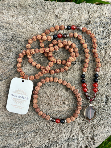 Passion and Purpose Mala necklace set with Passion bracelet by Bali Malas