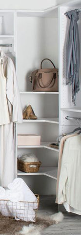 Modular Closets Corner Shelves