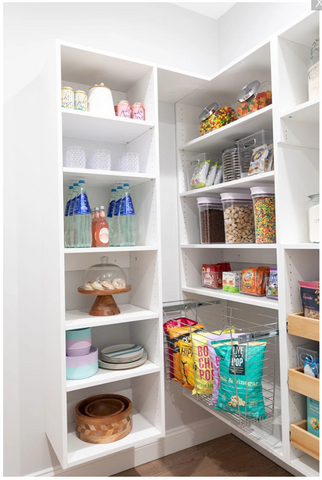 pantry organized by category