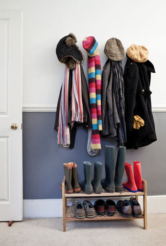 Entry Zone Organized Coats, Hooks, Shoes via CULTURA RM/SVERRE HAUGLAND