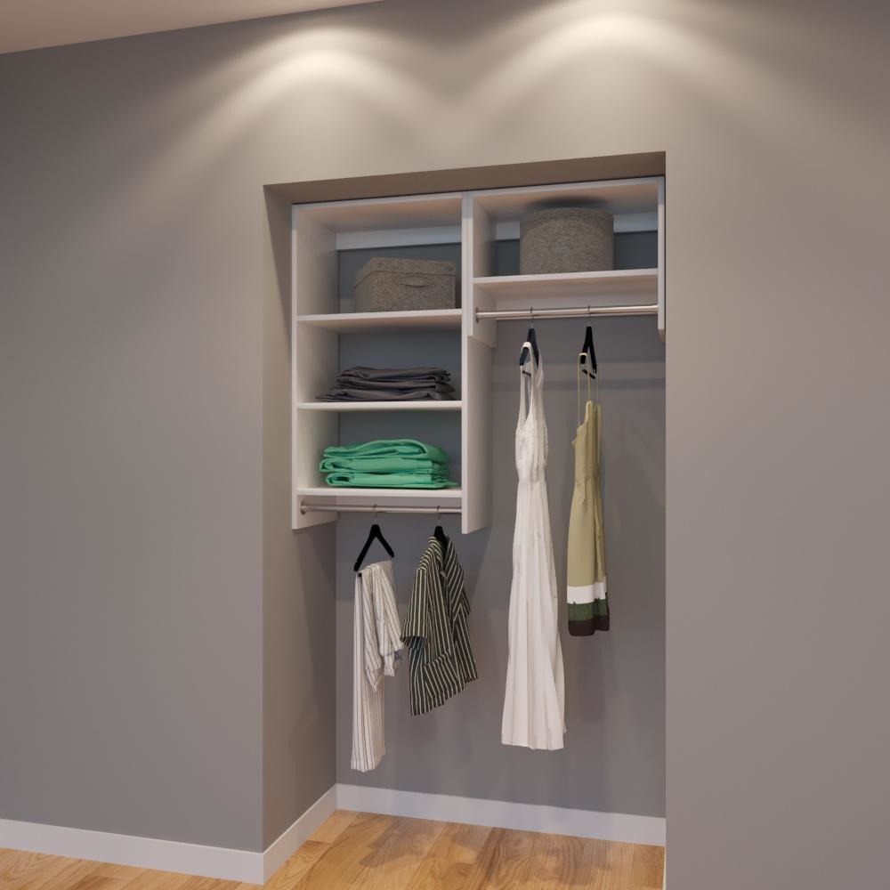 Modular Closets 3/4" Plywood 4 Ft Closet Organizer System - 48 inch