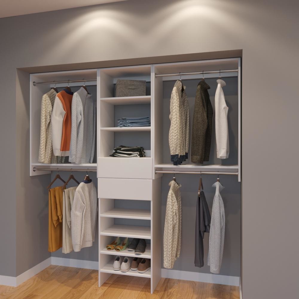 closet organizer systems with drawers