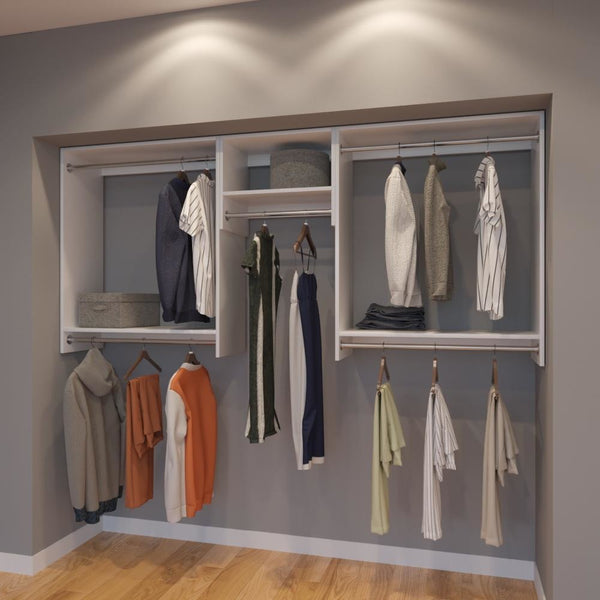 Modular Closets 8 FT Plywood Closet Organizer System - 96 inch - Style A