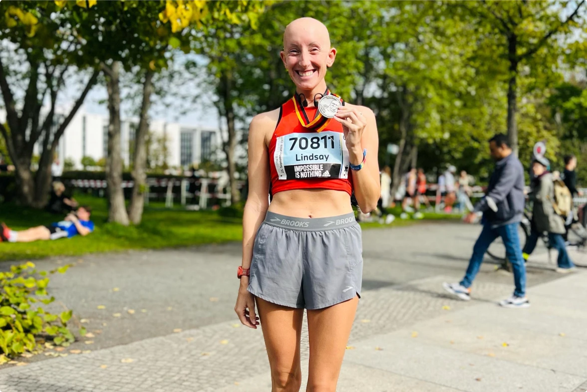 lindsay walters wins medal in marathon race united states