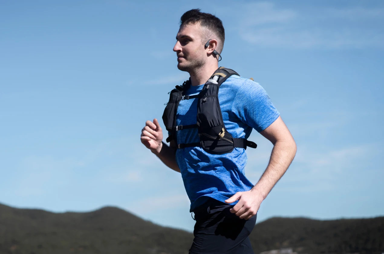 stay safe while running with bone conduction headphone