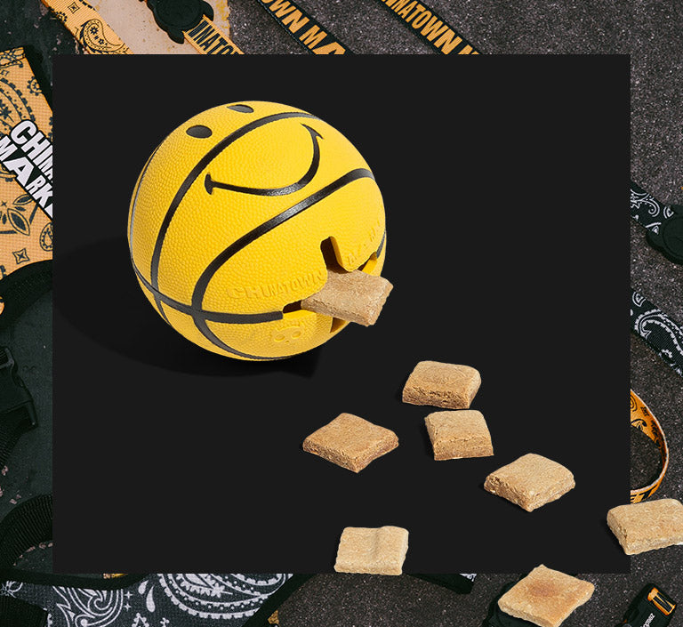 Zee.Dog x Chinatown Market Smiley Basketball | Dog Toy