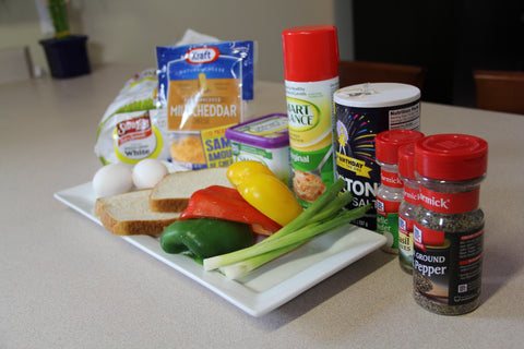 Omlette sandwich ingredients