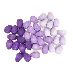 Grapat Purple Wooden Mandala Eggs