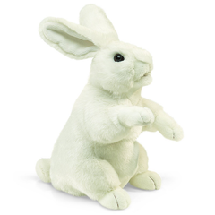 Folkmanis Puppets Plush White Easter Bunny Rabbit