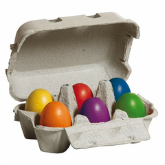 Erzi Wooden Play Food Toys Coloured Eggs
