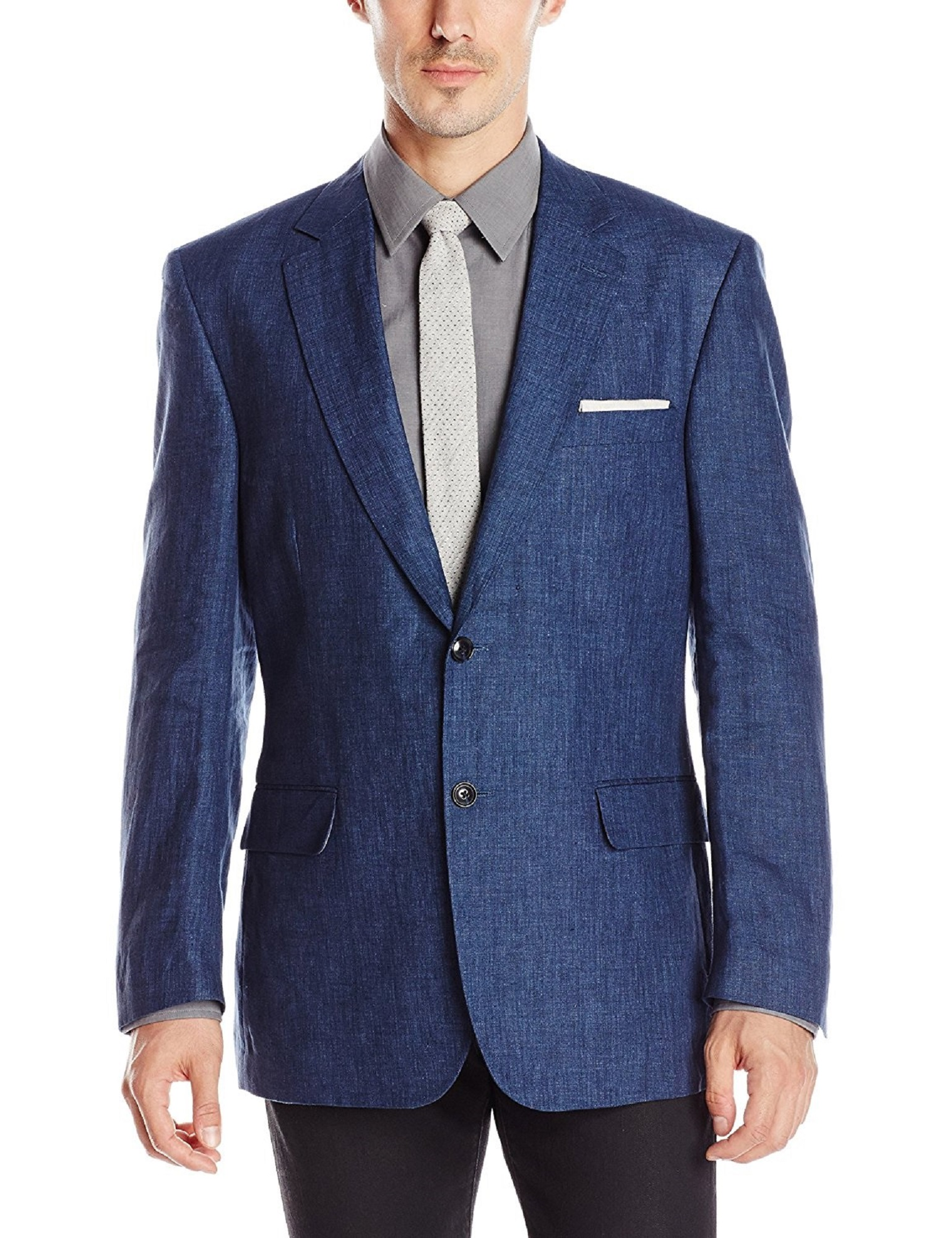 Palm Beach Bradley Navy Linen Suit Separate Jacket Big and Tall | Blue Lion  Men's Apparel