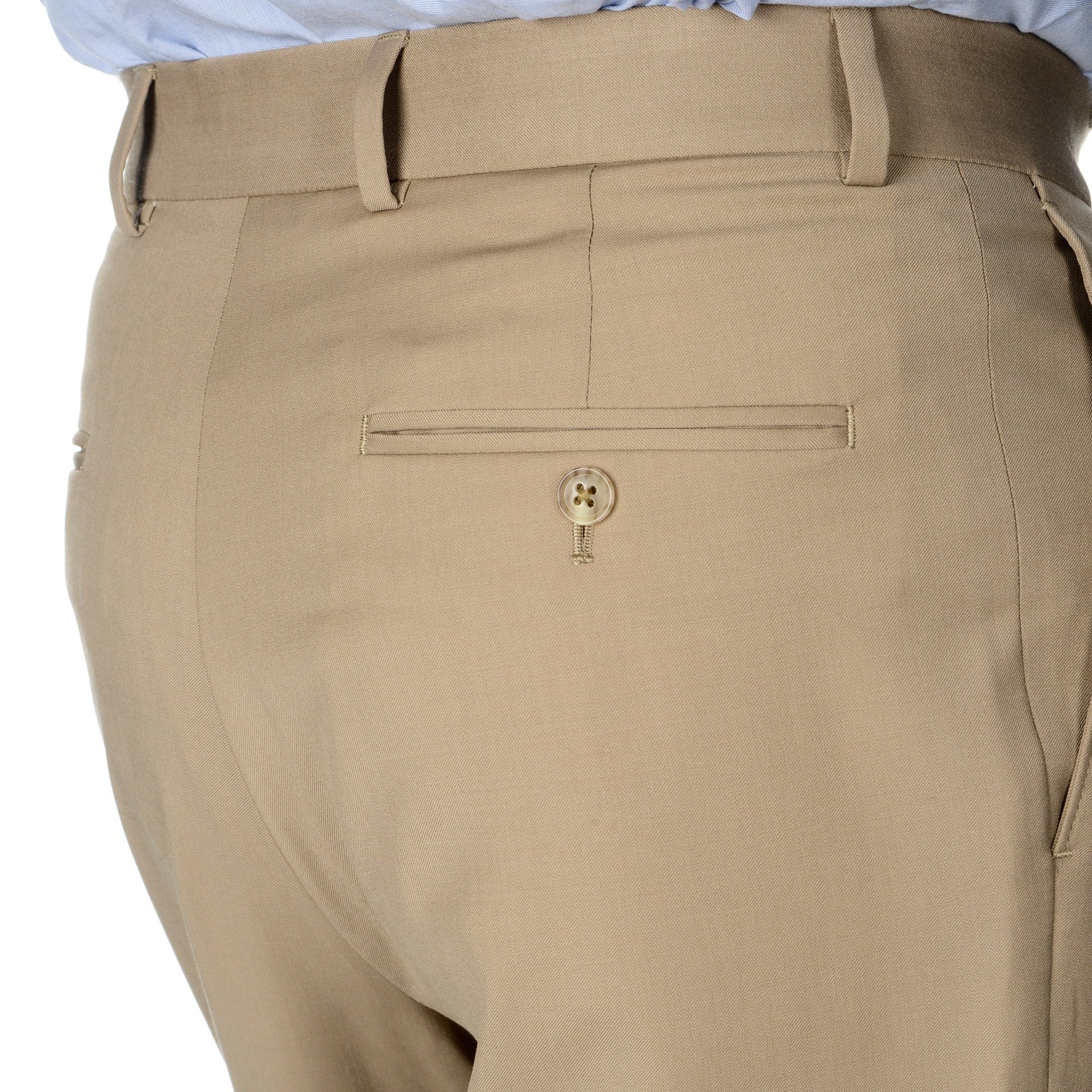 Palm Beach 100% Wool Gabardine Tan Pleated Pant | Blue Lion Men's Apparel